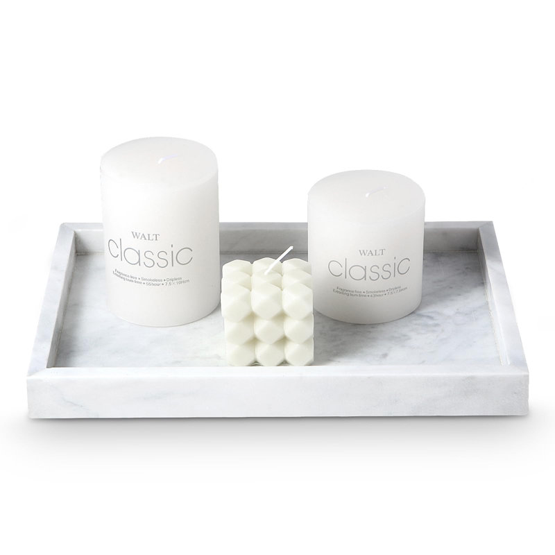 Natural Marble Tray For Bathroom, Natural Marble Serving Tray For Kitchen & Home Decor – Natural Marble Vanity Organizer