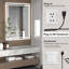 Miroir de salle de bain avec miroir mural anti-buée-489320235