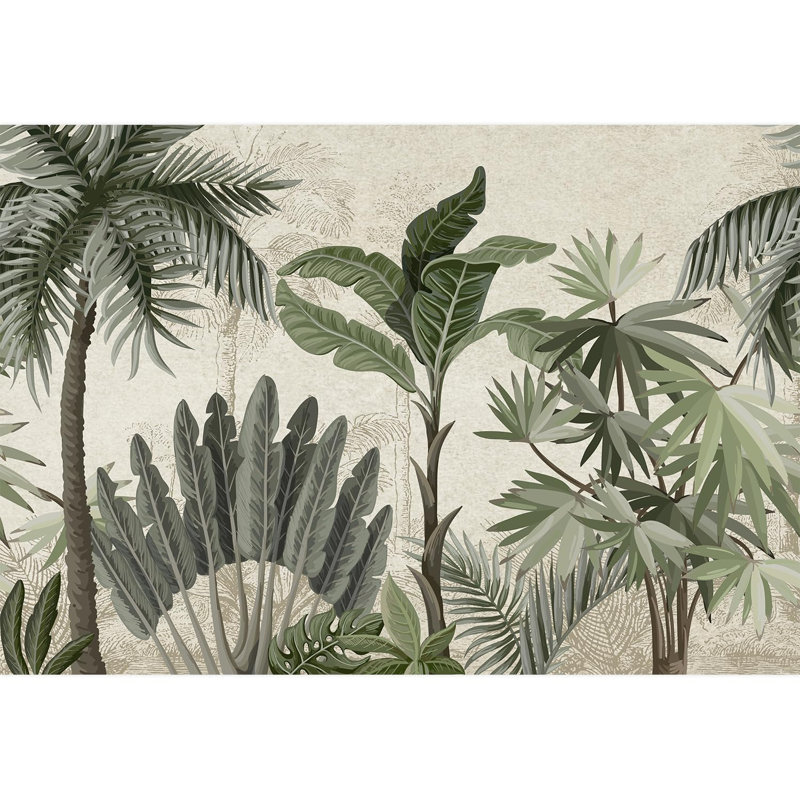 Palmier et fougère Serenity Tropics, L 66 po x l 96 po