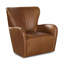 Zeus Leather Wingback Chair-1137404413