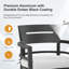 Ensemble repas carré blanc en aluminium 5 pièces avec coussins Sunbrella et 4 fauteuils
