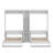 Dual Murphy Beds With Cabinets And Shelves-413149471