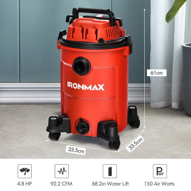 Costway Bagless Canister Vacuum, Red