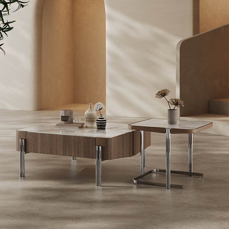 Table basse simple en pierre micro-cristalline