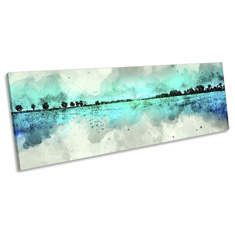 Landscape Minimalist Grunge - Wrapped Canvas Panoramic Print, 60.96cm H x 182.88cm W