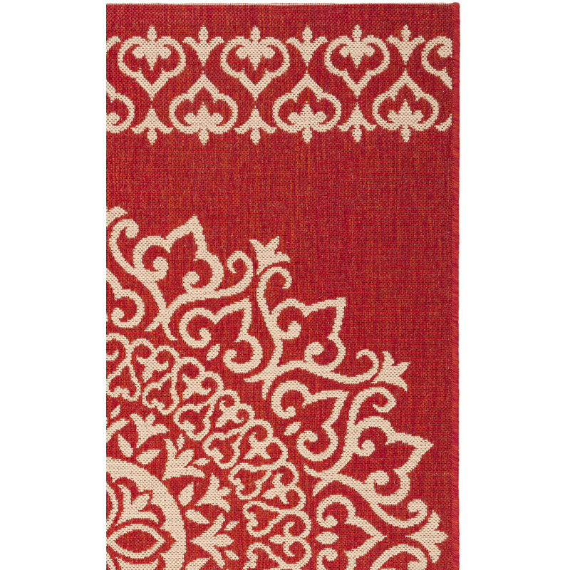 Ryleigh Performance Geometric Indoor/Outdoor Area Rug, Square 4'