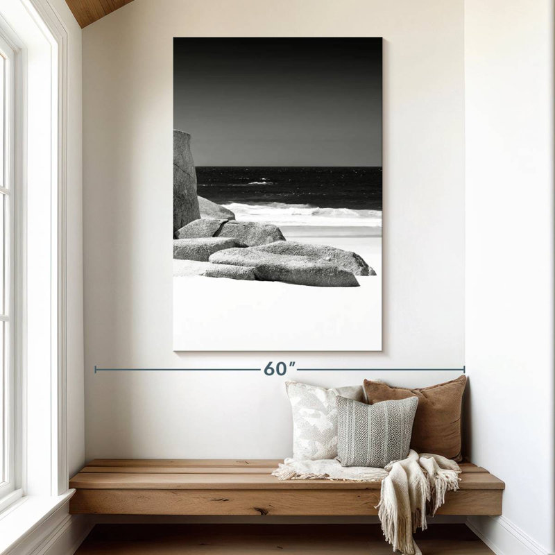 Aime Tranquil White Sand Beach I, 51" H x 34" W