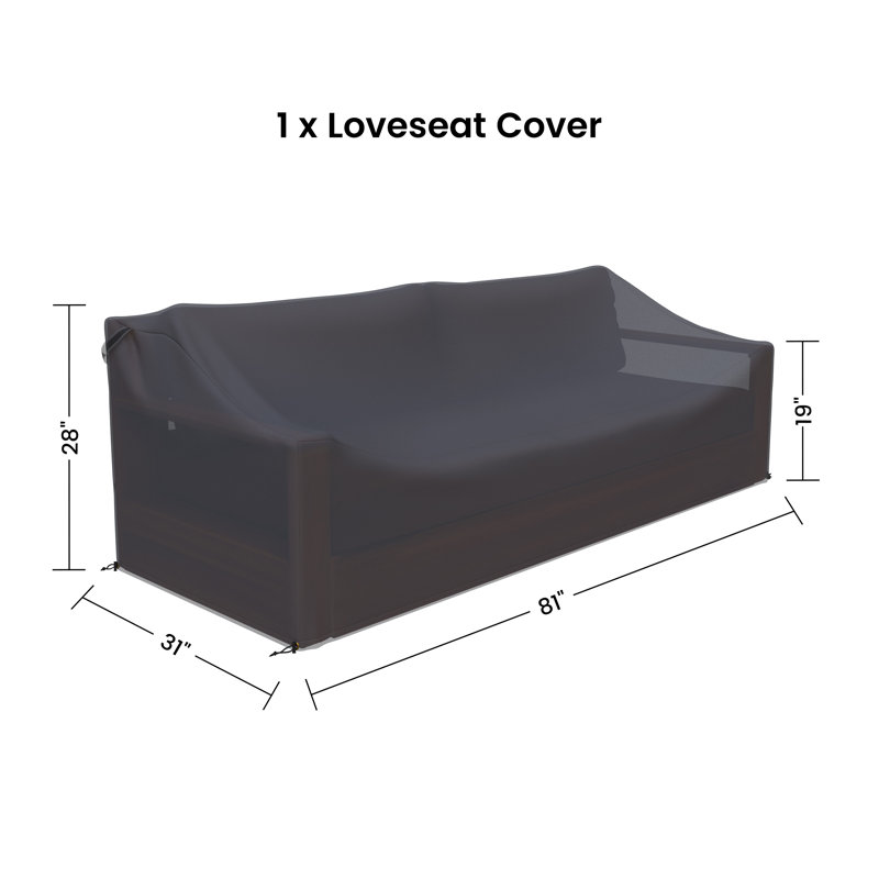 Housse pour causeuse Azul de 79,9 po Azul