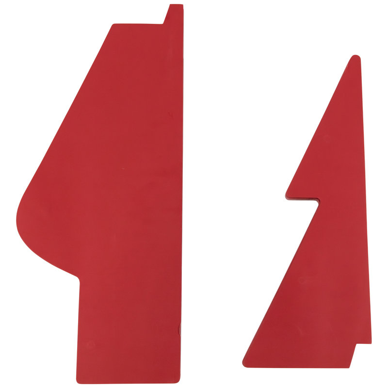 Arbre de Noël haut pliable en forme de nid d'abeilles en papier nid d'abeille - 4 pi - rouge