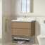 Meuble-lavabo flottant 36 po avec comptoir et lavabo en pierre reconstituée