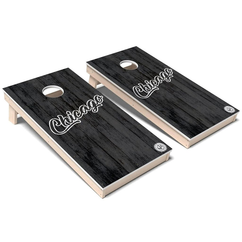 Ensemble de planche de jeu de baseball en composite noir et blanc Chicago, AUCUN accessoire