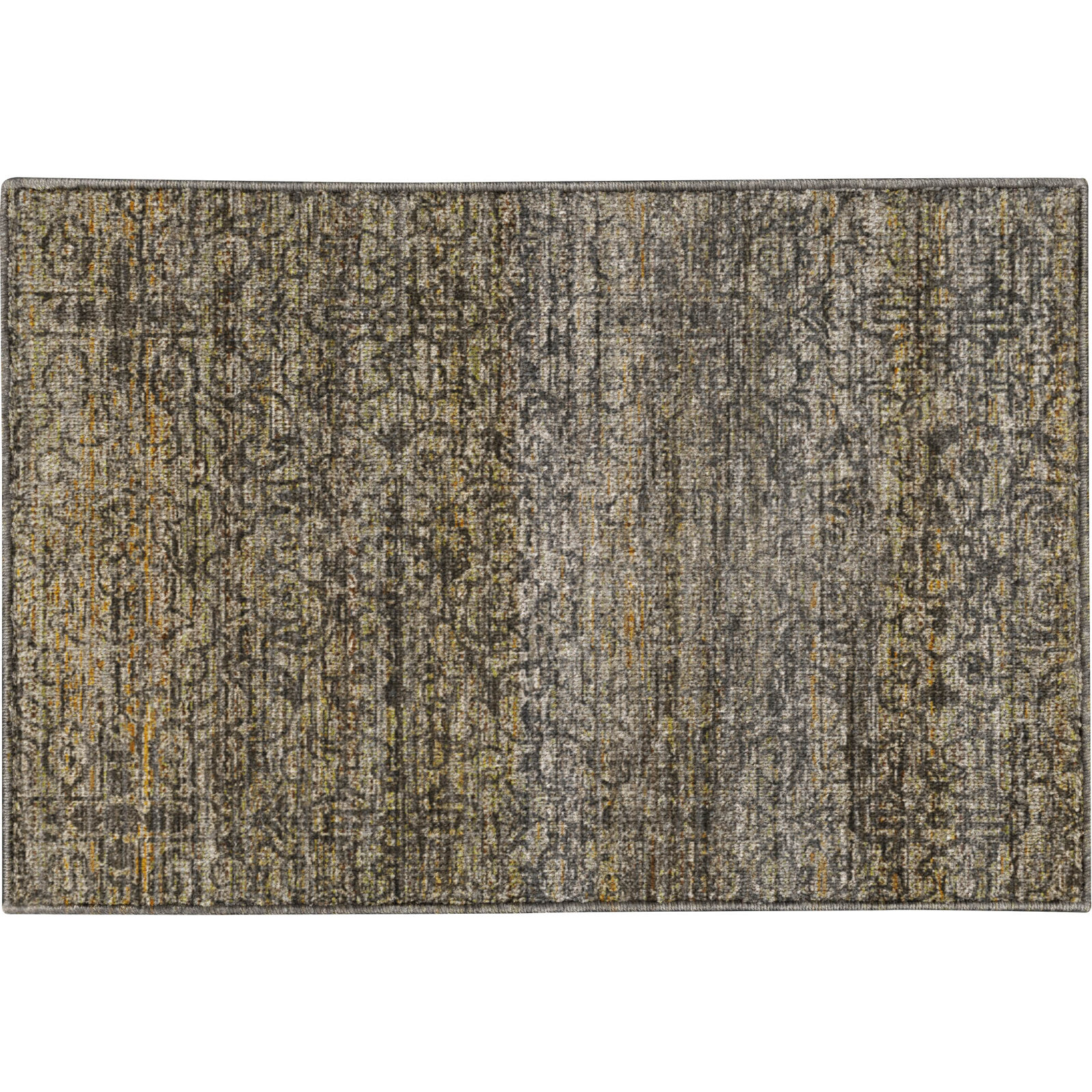 Premium Machine Washable Tirico Casual Rug, Graphite, 2'6" x 3'10"