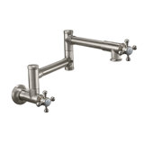 Davoli Pot Filler - Dual Handle Wall Mount - Traditional
