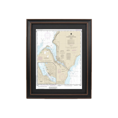 Sturgeon Bay And Canal; Sturgeon Bay, Wisconsin | Nautical Chart | Framed Print