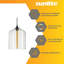 Luminaire suspendu simple à 1 lumière DEL