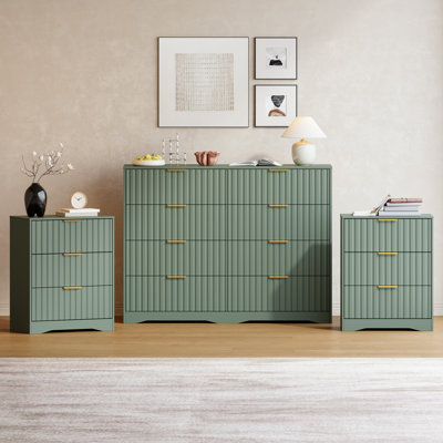 3-piece dresser and nightstand