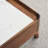 Solid wood granite slab sliding coffee table