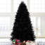 Arbre de Noël noir de 7 pi avec 450 lumières à DEL blanches, 1916 pointes réalistes, branches articulées pour un assemblage rapide et réaliste