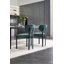 Ensemble de 2 chaises de salle à manger modernes, chaises de cuisine rembourrées avec pieds en métal-837009479