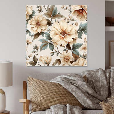 Thaxted - Plantes, art mural acrylique moderne