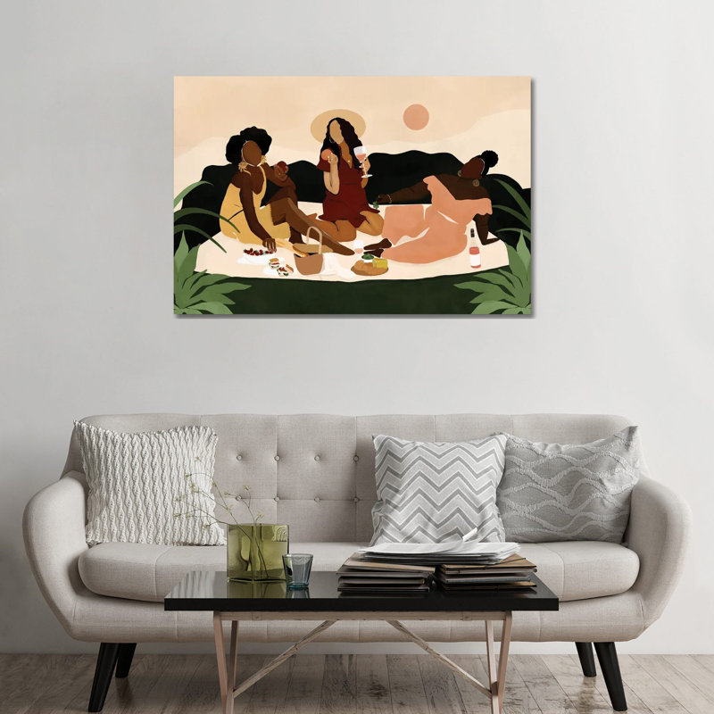 « SIS-nic » par Bria Nicole-impression d’art graphique, H 32 po x l 48 po x 1,5 po, Toile tendue, Pas de tapis