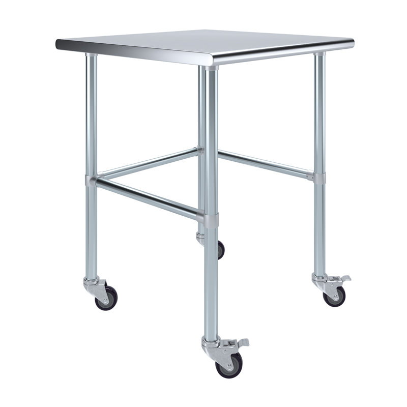Table de travail en acier inoxydable, H 38 po x L 30 po x l 30 po