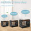 Caisse pour chien avec roulettes verrouillables Furniture Style-1289902651