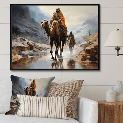 «Camel Desert Wanderer Collage», reproduction sur toile
