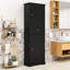 Armoire de rangement luxueuse en bois avec tablettes réglables-2109175867-2080848715