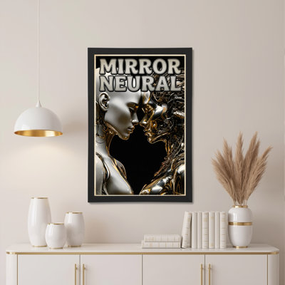 «Mirror», art abstrait sur toile tendue, reproduction d'art sur toile