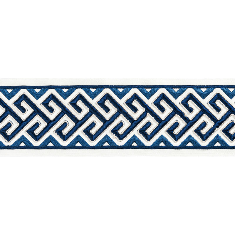 Treillis Passementerie II Audette Cotton Blend Trim, Blue