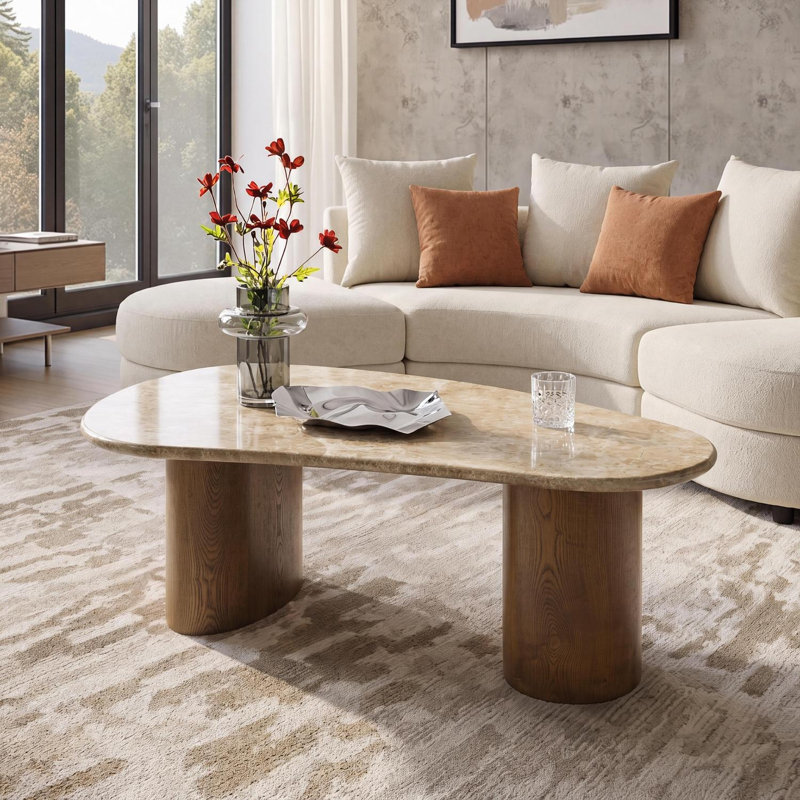 Table basse Organic Modern Felipe, Moka