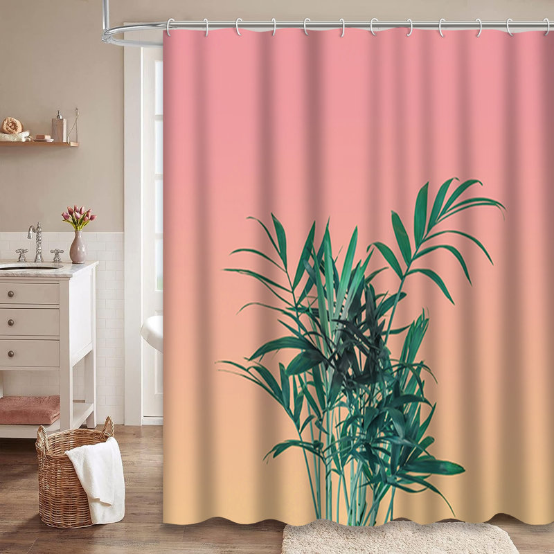 Rideau de douche Palm Tree, L 72 po x l 72 po