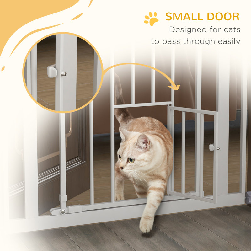 Pressure Mounted Pet Gate With Door