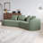 Chumenti Boneless Modern Oversized Sectional Sofa-108844350-108844352