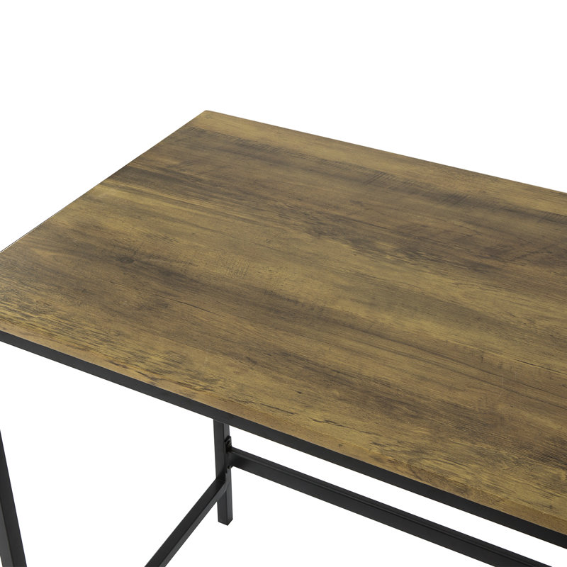 Rotan Metal Base Writing Desk
