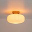 Plafonnier semi-encastré 11 po Mid-Century-504758256