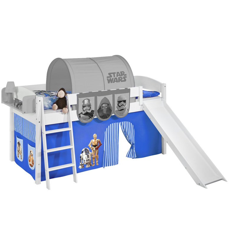 Star Wars Loft Bed with Built-in Ladder Included, Blue