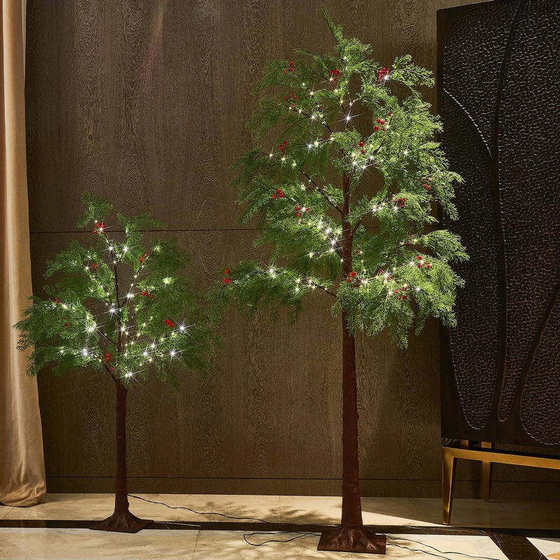 4FT Lighted Artificial Small Pine Tree
