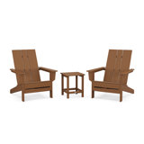 POLYWOOD by AllModern Outdoor Adirondack Chair With Table