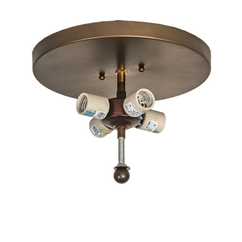 Leaping Trout 4 - Light Flush Mount