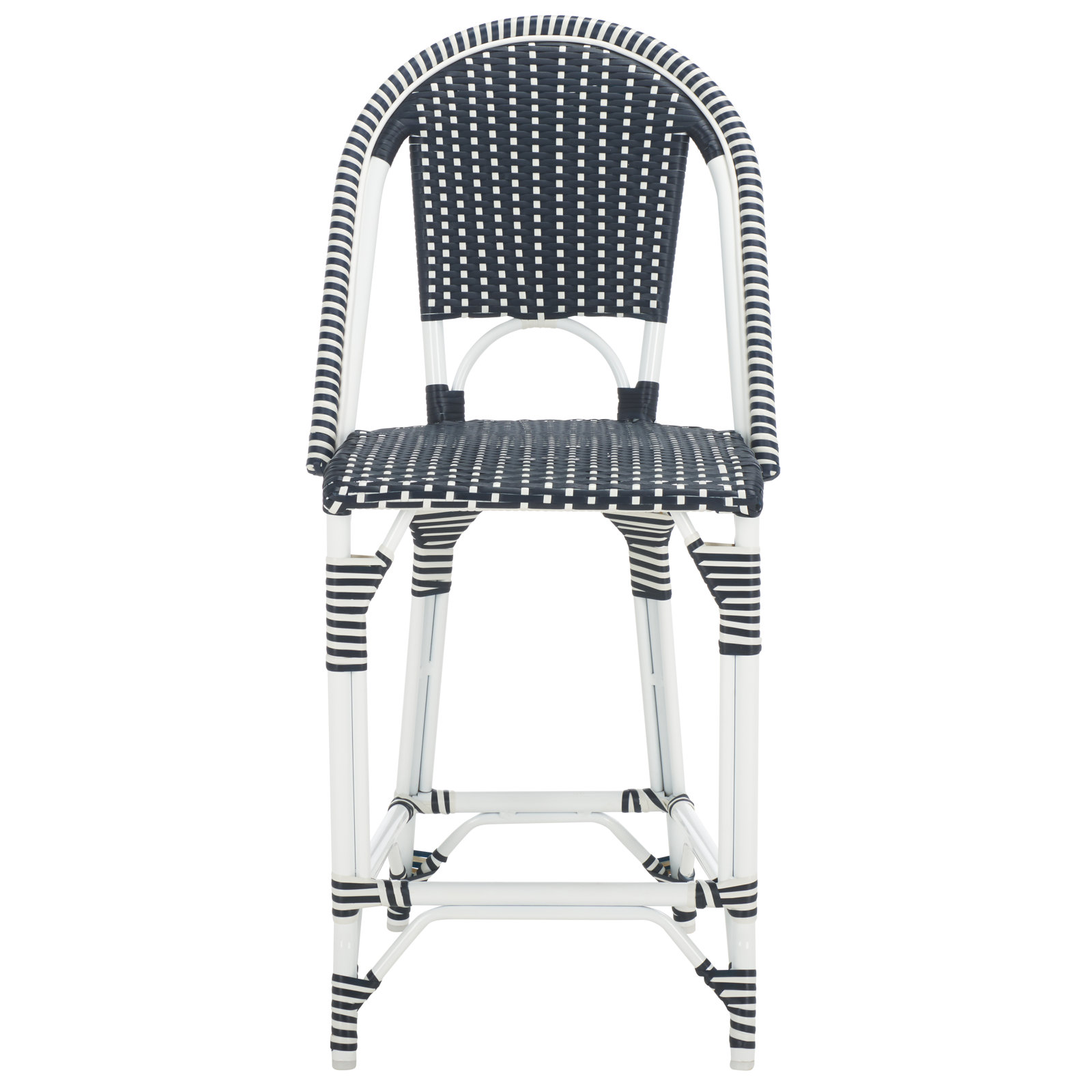 Kesa Patio Bar Stool, Navy / Navy / White