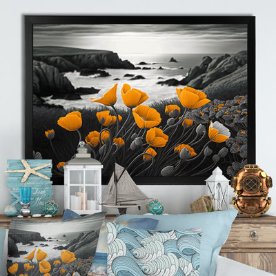 «Yellow Flowers by the Coast I», reproduction sur toile