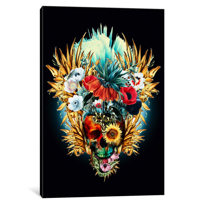 «Floral Vivid I», impression sur toile, H 60 po x l 40po x P 1,5 po, Toile tendue, Pas de tapis