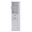 Grande armoire de rangement moderne - compartiment inclinable, tablettes réglables, capacité de 80 lb, charnières à fermeture en douceur, poignées en alliage d'aluminium pour l'organisation de la salle de bain et de la maison-1679082019