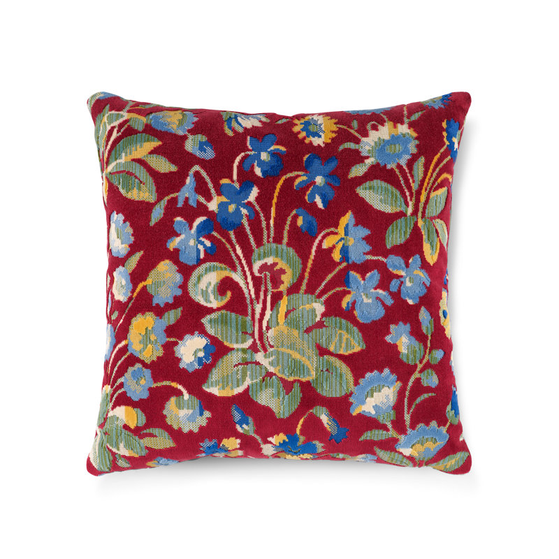 The MET x The House of Scalamandre Millefleur Velvet Pillow