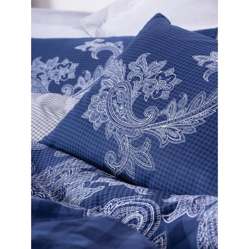 Cotton Floral Duvet Cover, Twin Duvet Cover + 1 24" x 24" Pillowcase