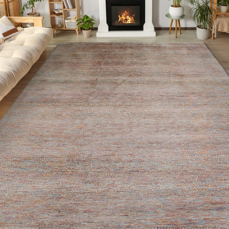Tapis noué à la main, Rond 8 pi