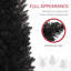 Arbre de Noël 8 pi, arbre de Noël mince avec 618 pointes de branches réalistes et support en plastique-719092401-719092303-719092296