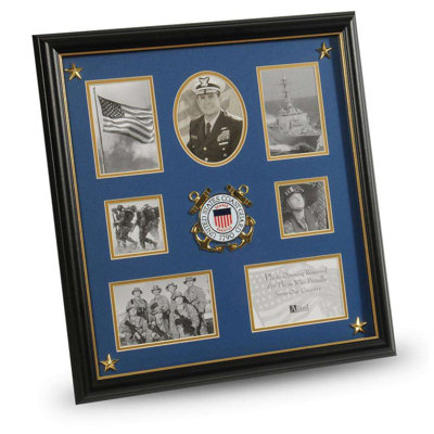 Kalyn Brown Wood Beveled Picture Frame with Mat